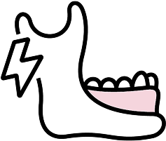 顎の骨が鳴るイラスト